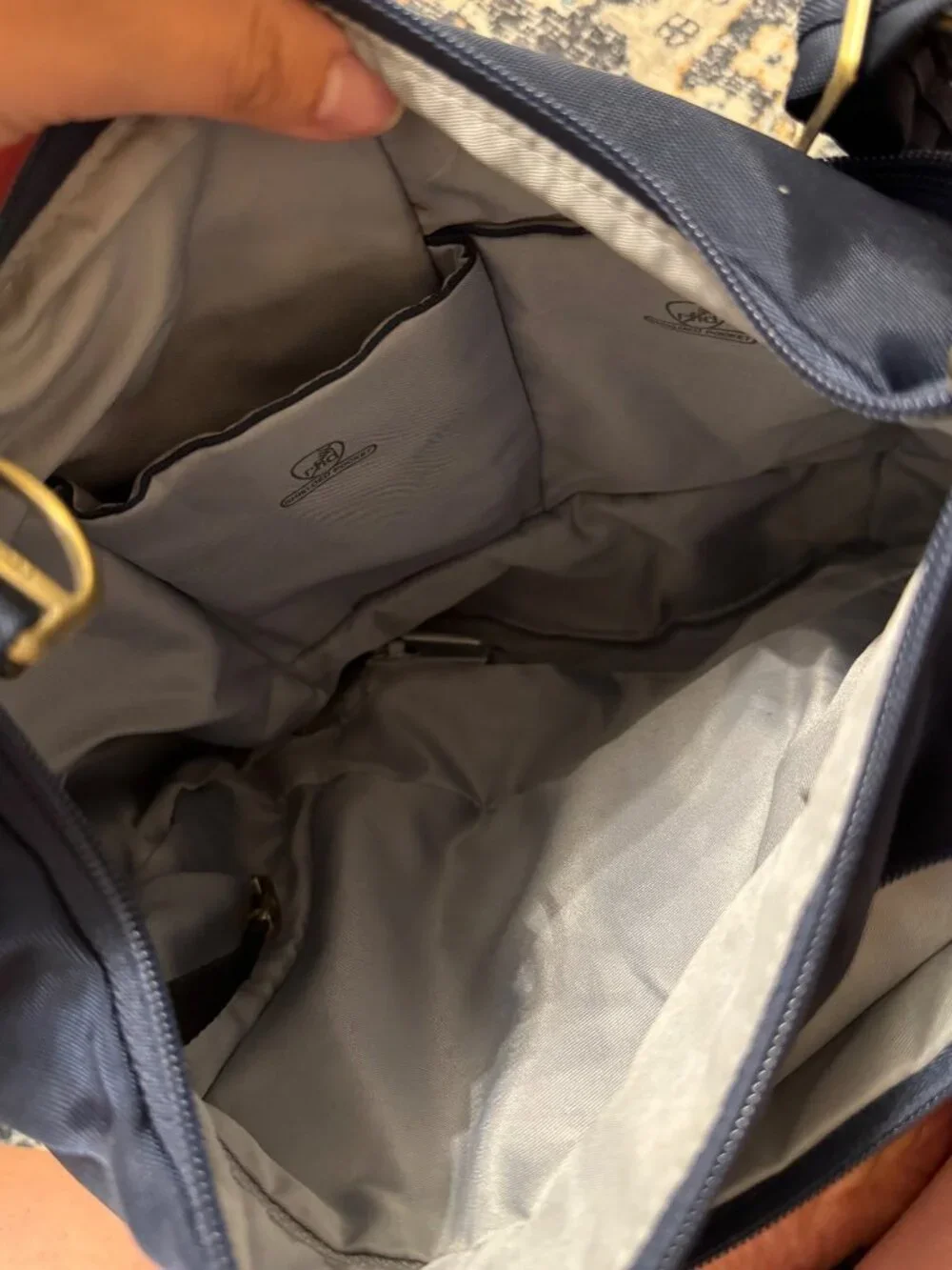 Travelon Navy Blue Anti-Theft Crossbody Bag Shoulder Purse